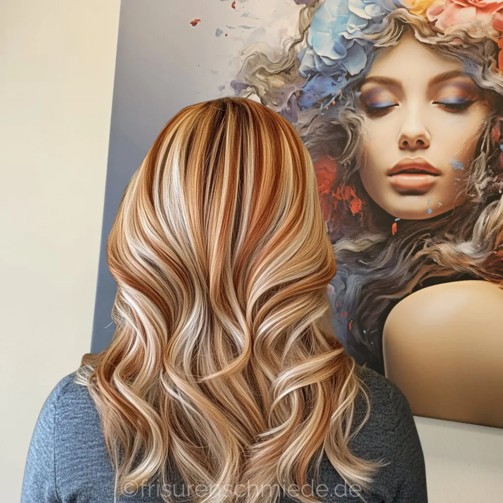 Helle Balayage mit nat&uuml;rlichem Ansatz