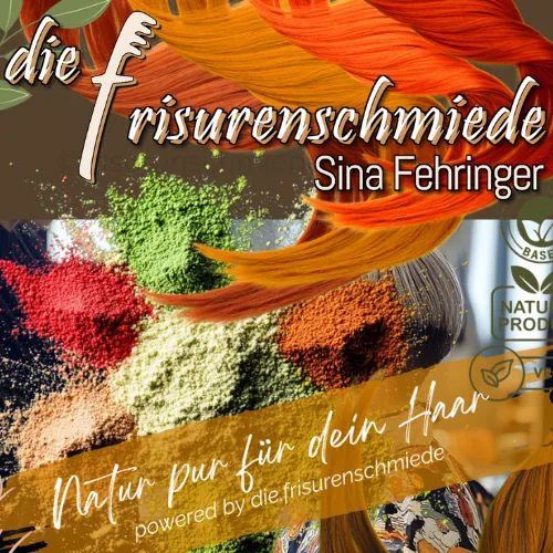Pflanzenhaarfarbe in Pulverform vor dem Anmischen