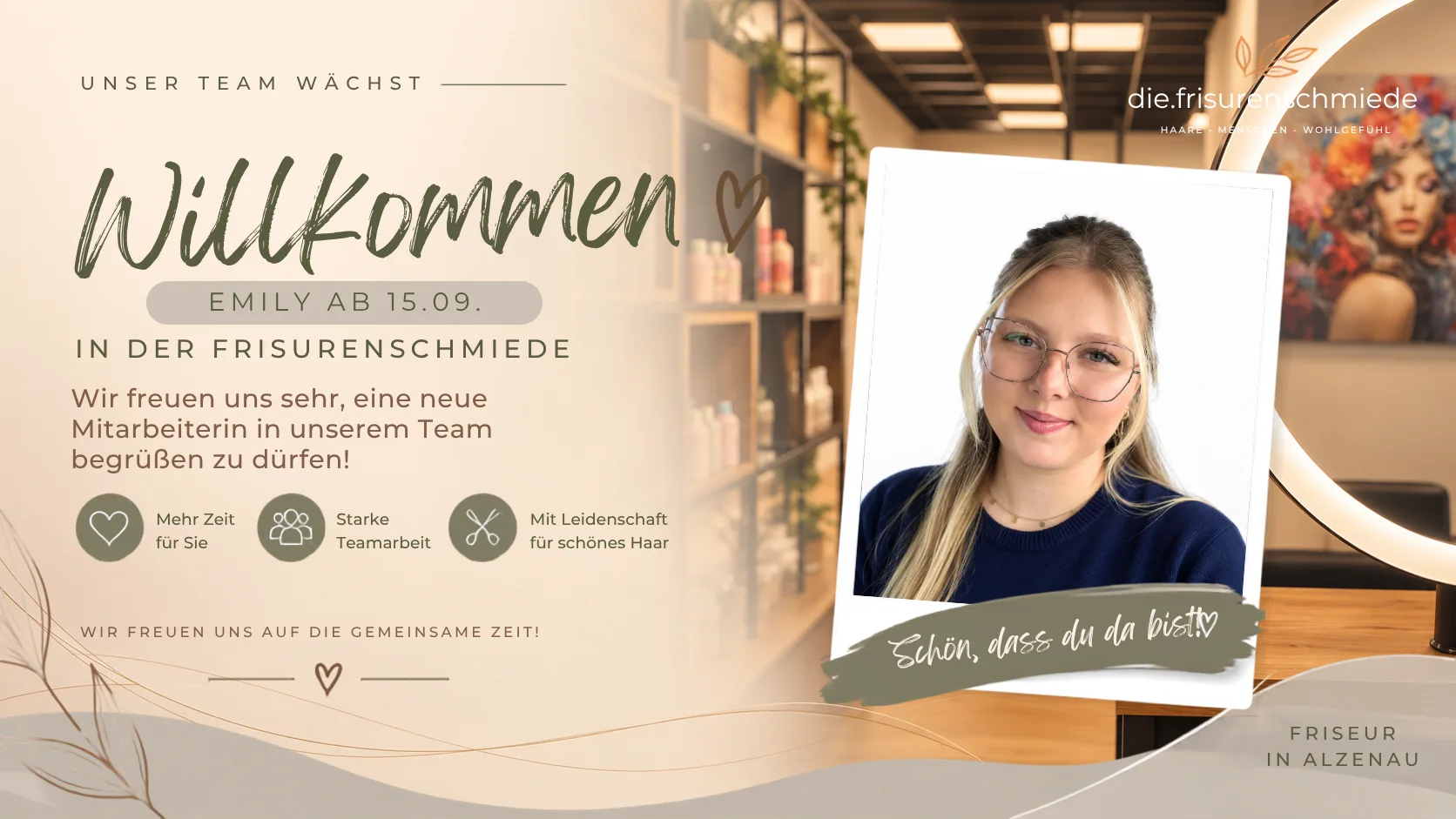 Willkommen Emily – neu im Team der Frisurenschmiede